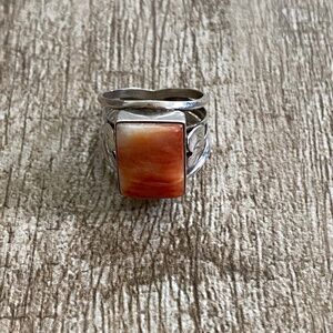 Sterling Silver Spiny Oyster Ring